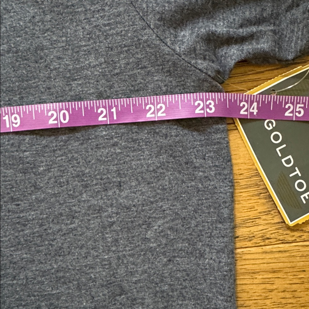 Gold Toe Men’s Heather Charcoal Short Sleeve Crew Tee - Picture 4 of 5